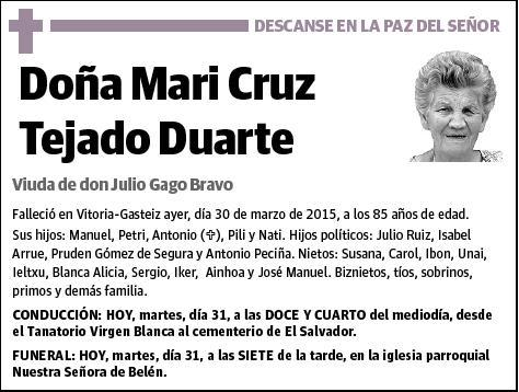 TEJADO DUARTE,MARI CRUZ