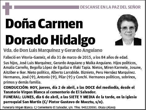 DORADO HIDALGO,CARMEN