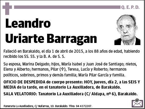 URIARTE BARRAGAN,LEANDRO