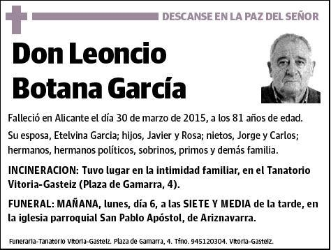 BOTANA GARCIA,LEONCIO