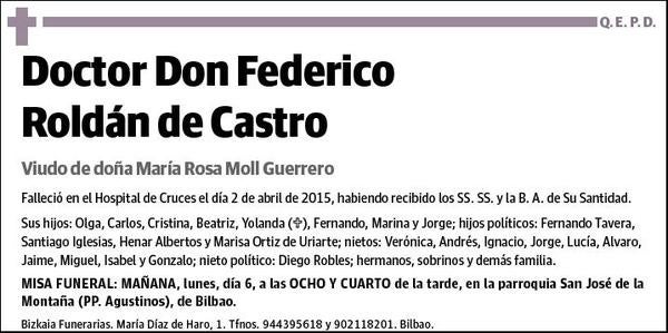 ROLDAN DE CASTRO,FEDERICO