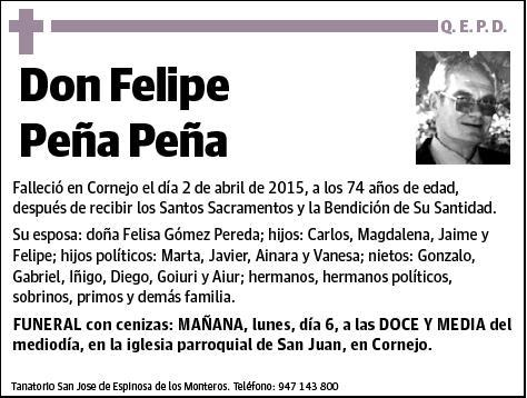 PEÑA PEÑA,FELIPE