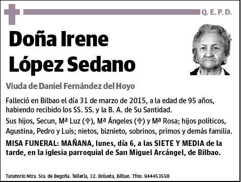 LOPEZ SEDANO,IRENE