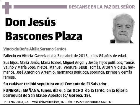 BASCONES PLAZA,JESUS