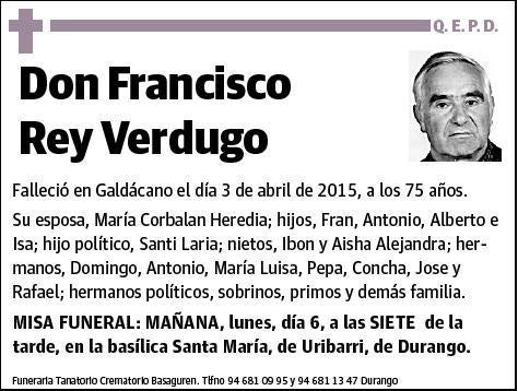 REY VERDUGO,FRANCISCO