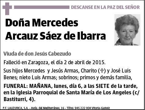 ARCAUZ SAEZ DE IBARRA,MERCEDES