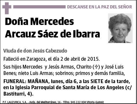 ARCAUZ SAEZ DE IBARRA,MERCEDES