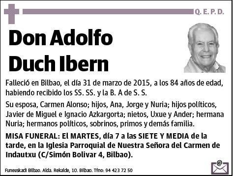 DUCH IBERN,ADOLFO