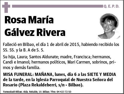 GALVEZ RIVERA,ROSA MARIA