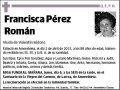 PEREZ ROMAN,FRANCISCA