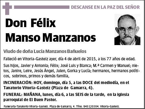 MANSO MANZANOS,FELIX