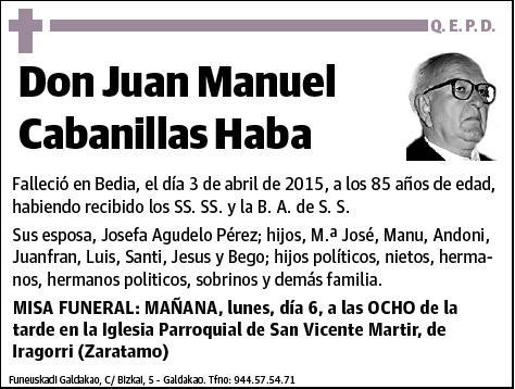 CABANILLAS HABA,JUAN MANUEL