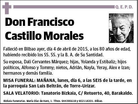 CASTILLO MORALES,FRANCISCO