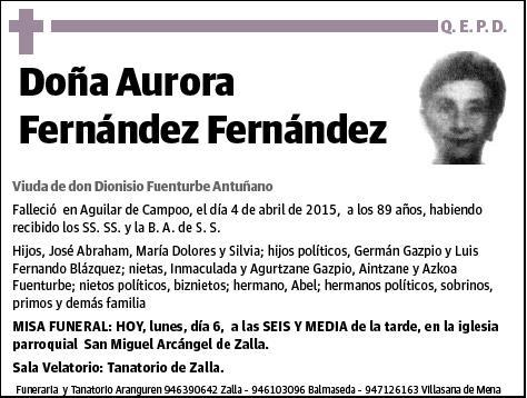 FERNANDEZ FERNANDEZ,AURORA