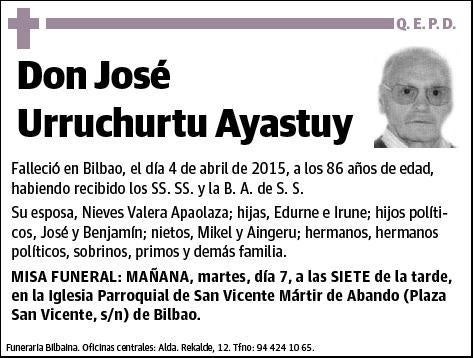 URRUCHURTU AYASTUY,JOSE