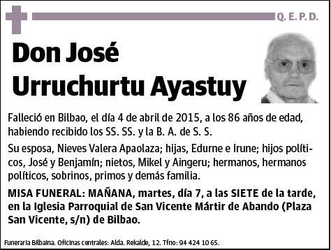 URRUCHURTU AYASTUY,JOSE