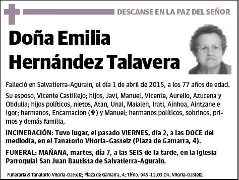 HERNANDEZ TALAVERA,EMILIA