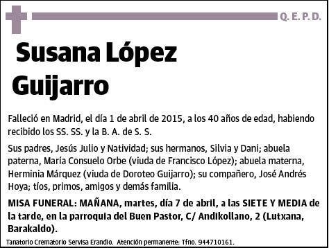 LOPEZ GUIJARRO,SUSANA