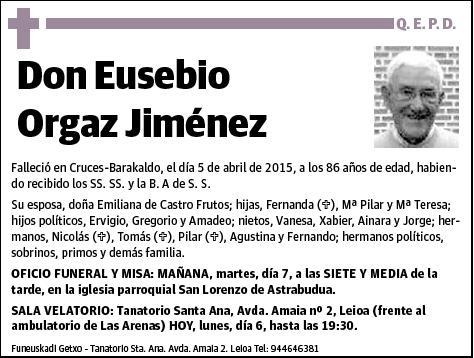 ORGAZ JIMENEZ,EUSEBIO