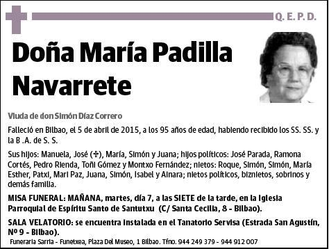 PADILLA NAVARRETE,MARIA