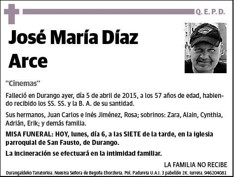 DIAZ ARCE,JOSE MARIA