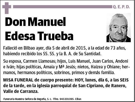 EDESA TRUEBA,MANUEL