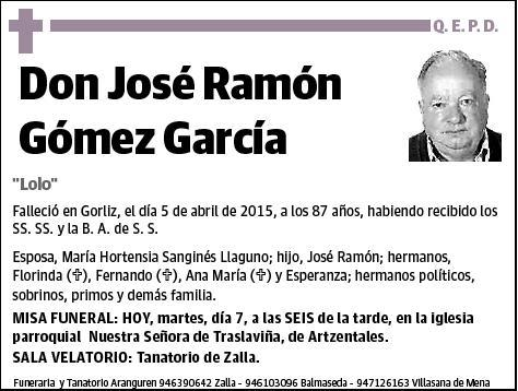 GOMEZ GARCIA,JOSE RAMON