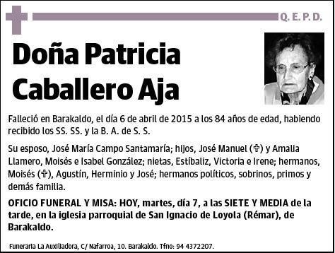 CABALLERO AJA,PATRICIA