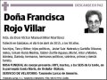 ROJO VILLAR,FRANCISCA