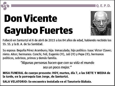 GAYUBO FUERTES,VICENTE