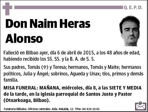 HERAS ALONSO,NAIM