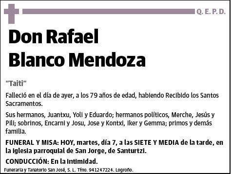 BLANCO MENDOZA,RAFAEL