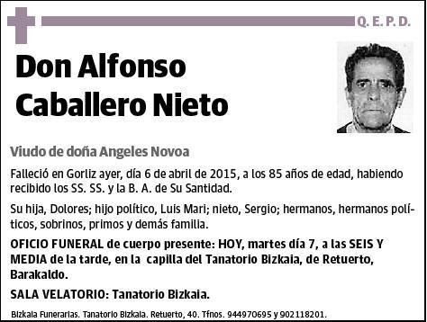 CABALLERO NIETO,ALFONSO