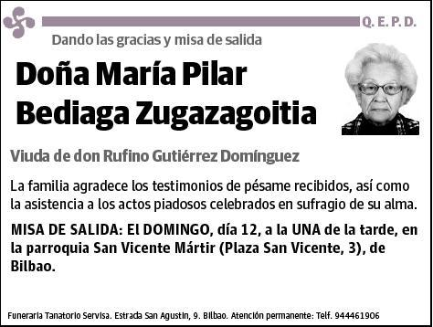 BEDIAGA ZUGAZAGOITIA,MARIA PILAR