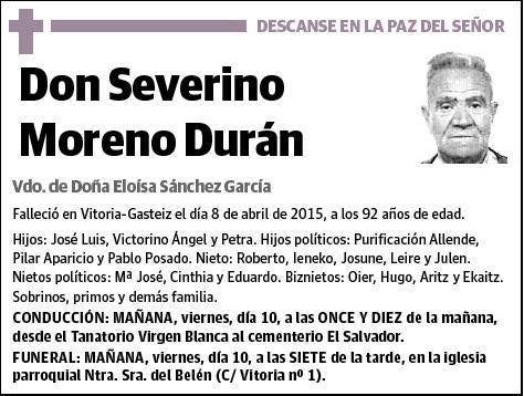 MORENO DURAN,SEVERINO