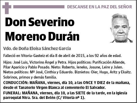 MORENO DURAN,SEVERINO