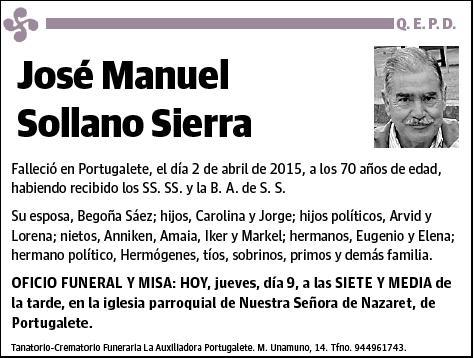 SOLLANO SIERRA,JOSE MANUEL