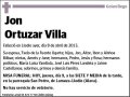 ORTUZAR VILLA,JON