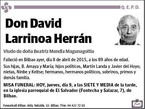 LARRINOA HERRAN,DAVID