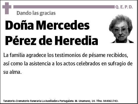 PEREZ DE HEREDIA,MERCEDES