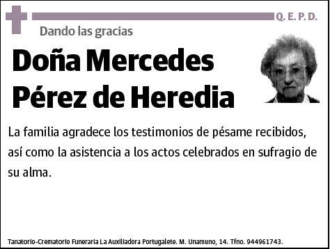 PEREZ DE HEREDIA,MERCEDES