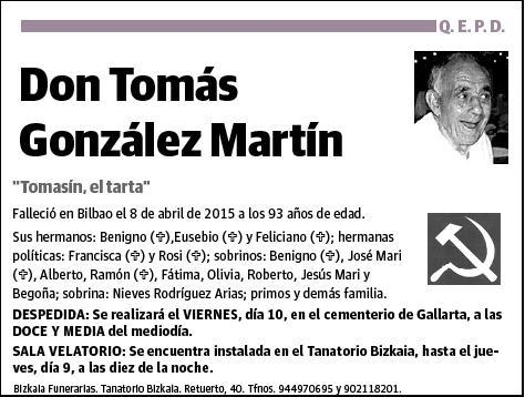 GONZALEZ MARTIN,TOMAS