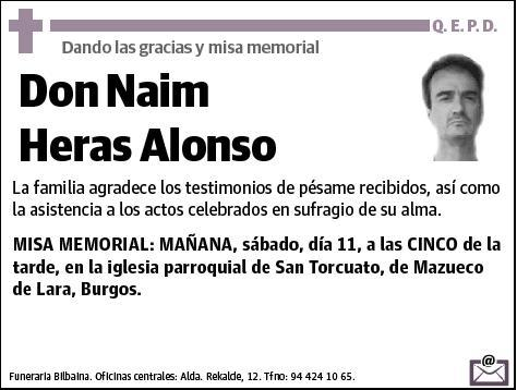 HERAS ALONSO,NAIM