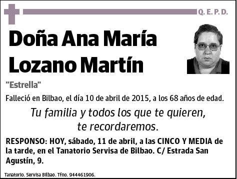 LOZANO MARTIN,ANA MARIA