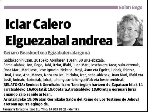 CALERO ELGUEZABAL,ICIAR