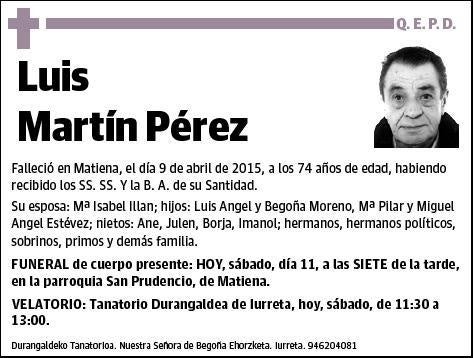 MARTIN PEREZ,LUIS