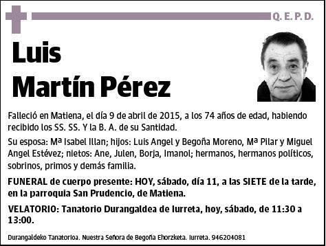 MARTIN PEREZ,LUIS