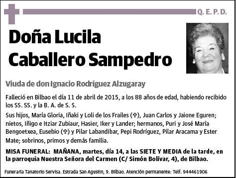 CABALLERO SAMPEDRO,LUCILA