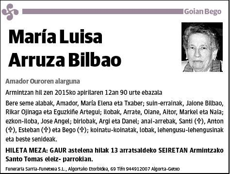 ARRUZA BILBAO,MARIA LUISA