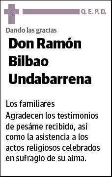 BILBAO UNDABARRENA,RAMON